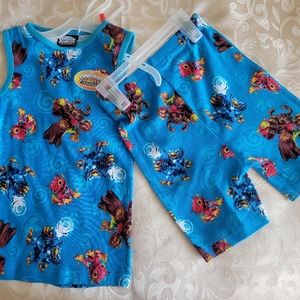 2 Piece Pajama Set Skylanders Giants Tank Sleep Size XS (4)
